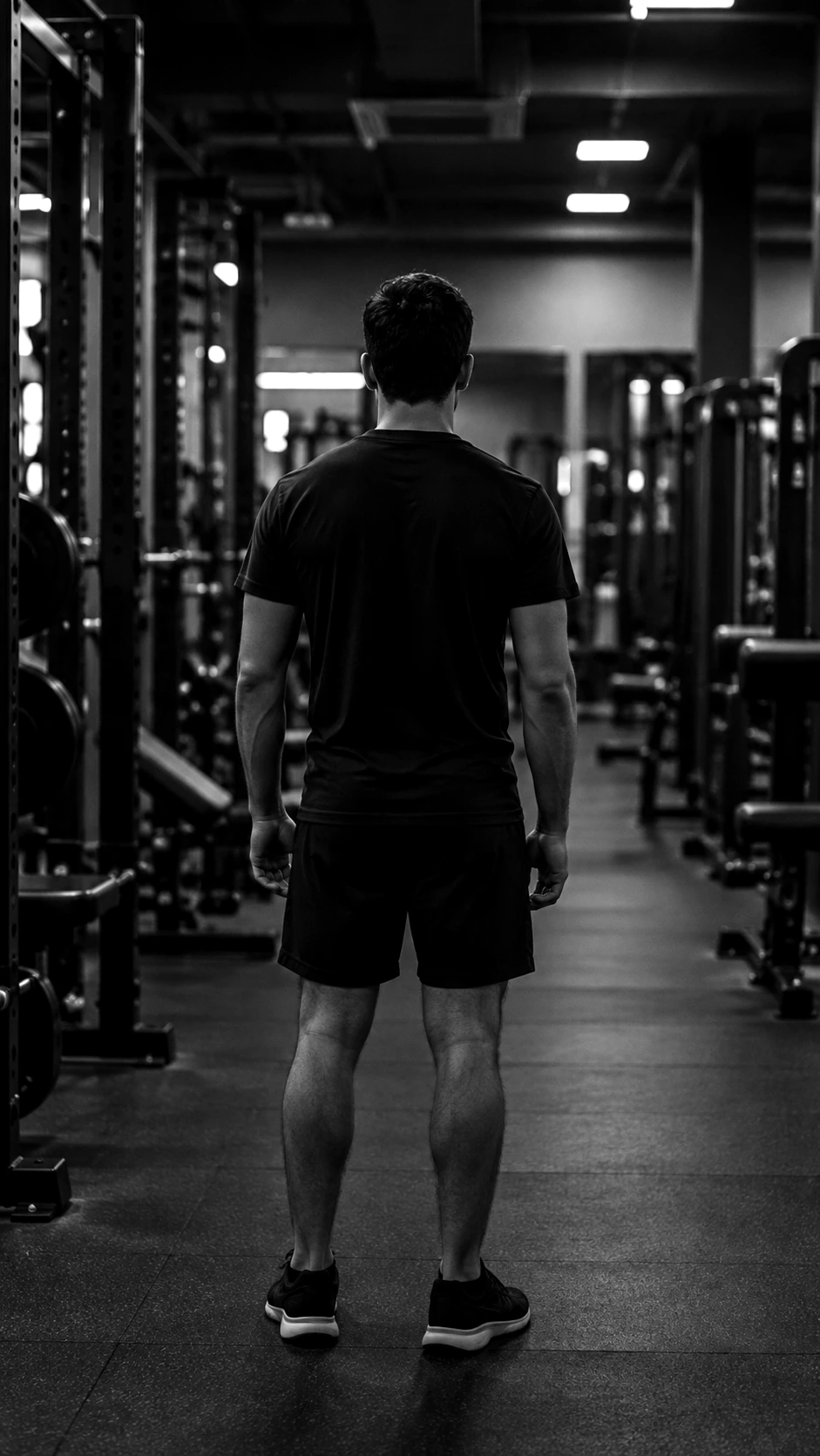 A generic gym workout without individual guidance