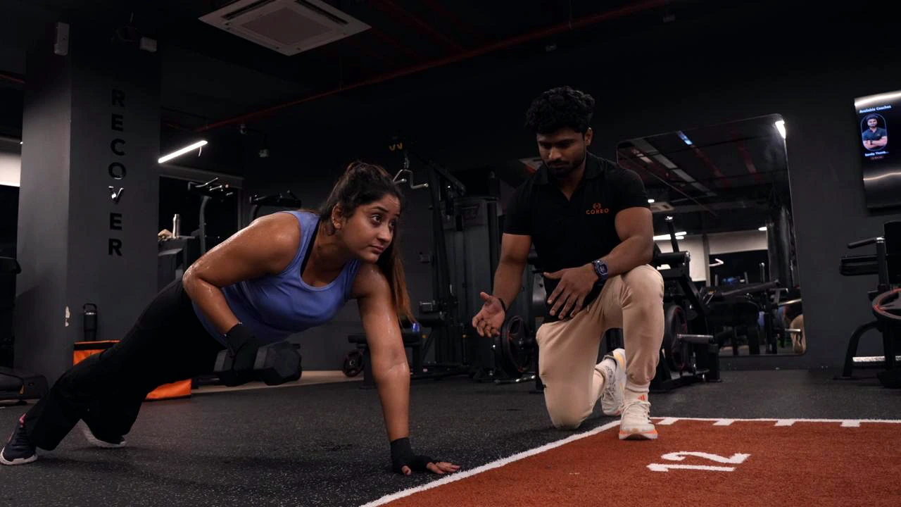 COREO member training with a coach to improve fitness
