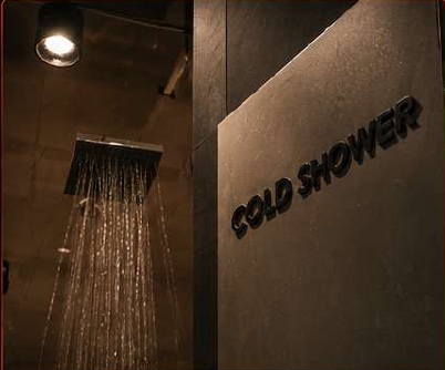 Cold shower in COREO recovery area