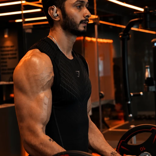 COREO member lifting a dumbbell